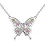 AOBOCO Cancer Survivor Butterfly Necklace Jewelry Gifts for Women, Sterling Silver Cancer Awareness Item AOBOCO Cancer Survivor Butterfly Necklace Jewelry Gifts for Women, Sterling Silver Cancer Awareness Item
