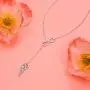 Angel Wing Necklaces 925 Sterling Silver Memorial Jewelry for Women Girls, Adjustable Silver Chain Birthday Christmas Commemorative Gifts