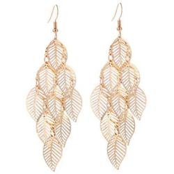 ROSTIVO Dangle Earrings for Women and Girls Gold Chandelier Earrings Boho Leaf Earrings