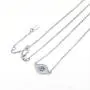 TONGZHE Blue Evil Eye Pendant Necklace in Sterling Silver 925 with Cubic Zirconia CZ and 16''+2'' Cable Chain TONGZHE Blue Evil Eye Pendant Necklace in Sterling Silver 925 with Cubic Zirconia CZ and 16''+2'' Cable Chain