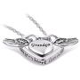 TCHYUN Angel Wing Dad Locket Urn Necklace Ashes Walmart Pendant Love Heart Cremation Memorial Jewelry with Funnel Kit