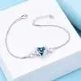 WINNICACA Angel Bracelets for Women Heart Crystal Bracelet Sterling Silver Heart of Ocean Bracelets for Women Gifts for Girls WINNICACA Angel Bracelets for Women Heart Crystal Bracelet Sterling Silver Heart of Ocean Bracelets for Women Gifts for Girls