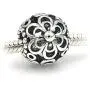 MiniJewelry Women Flower Bead Charm for Bracelets Rose Daisy Floral Sterling Silver Charm Gift Family Birthday Christmas