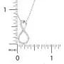 1/5 Ctw IGI Certified Diamond & Sterling Silver Infinity Pendant with 18'' Chain