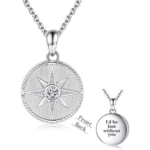 MANBU 925 Sterling Silver Cremation Jewelry for Ashes - Urn Necklace Memorial Ash Pendant Keepsake Jewelry Bereavement Gifts for Loss of a Loved One