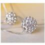 Kasima Womens Multi-Layer Double Full Diamond Crystal Balls Pendant Necklace/Drop Earrings/Jewelry Set