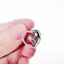 925 Sterling Silver Mother Child Forever Love Heart Pendant Necklace for Mom Grandma