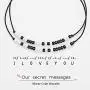 UNGENT THEM I Love You Morse Code Bracelet Couples Matching Bracelets Relationship Beads Bracelet Set Jewelry Gifts for Him and Her, Boyfriend and Girlfriend, Men Women