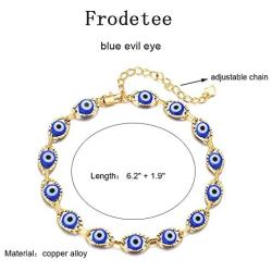 Evil Eye Bracelet Jewelry Gold Evil Eye Bracelet for Women Teen Girls Protection