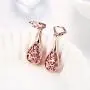 Mothers Day Gifts Filigree Teardrop Leverback Dangle Earrings for Women Rose Gold Plated Jewelry Hypoallergenic Earrings Mothers Day Gifts Filigree Teardrop Leverback Dangle Earrings for Women Rose Gold Plated Jewelry Hypoallergenic Earrings