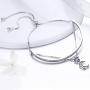 SLUYNZ 925 Sterling Silver Star Moon Adjustable Bolo Strand Bracelet for Women Teen Girls Layered Bracelet Sliding Tennis Bracelet