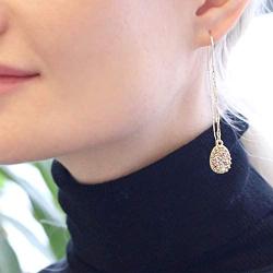 Humble Chic Simulated Druzy Chain Bar Threaders - Boho Glitter Gold-Tone Long Sparkly Needle Drop Earrings for Women - Bohemian Created Geode Stone Pendants