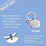 MAOFAED Sobriety Gift Recovery AA Alcoholics Anonymous Birthday Gift Addiction Recovery Gift Sober Keychain New Beginnings Gift
