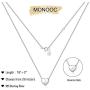 MONOOC 925 Sterling Silver Initial Necklace for Girls Women, Dainty Kids Jewerly for Girls Tiny Hypoallergenic Sterling Silver Gold Letter Initial Heart Necklace Jewelry Gifts for Little Girls Kids