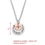 LParkin Long Distance Relationships Gifts Friendship Necklace No Matter Where Compass Necklaces BFF Jewelry