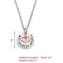 LParkin Long Distance Relationships Gifts Friendship Necklace No Matter Where Compass Necklaces BFF Jewelry