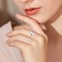 YeGieonr Handmade Flower Signet Ring -18K Gold Ring-Minimalistic Statement Ring with Botanical Engraved- Delicate Personalized Jewelry Gift for Women/Girls