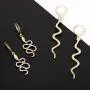 Gold Snake Earrings Stud for Women Personalized Animal Snake Hoop Earrings Punk Cobra Serpent Statement Drop Dangle Earrings Jewelry Set Gold Snake Earrings Stud for Women Personalized Animal Snake Hoop Earrings Punk Cobra Serpent Statement Drop Dangle Earrings Jewelry Set