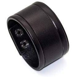 Heavstjer Punk Alloy Buckle Bracelet Wide Leather Wristband Cuff Bracelet