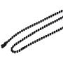 SINLEO Titanium Stainless Steel Small Beads Ball Chain Necklace for Men Women 18-38 Inches Silver Black Gold
