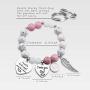 Dad Memorial Jewelry I Used to Be His Angel Now Hes Mine Bangle Jewelry Sympathy Gift for Her with Angel Wing（BR-DadAngel）