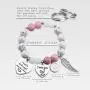Dad Memorial Jewelry I Used to Be His Angel Now Hes Mine Bangle Jewelry Sympathy Gift for Her with Angel Wing（BR-DadAngel）