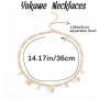 Yokawe Butterfly Necklace Gold Crystal Chokers Necklace Vintage Chain Necklaces Jewelry for Women and Girls