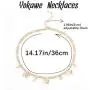 Yokawe Butterfly Necklace Gold Crystal Chokers Necklace Vintage Chain Necklaces Jewelry for Women and Girls