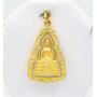 Phra Sothorn Pendant Charm Thai Buddha Amulet 22k Thai Baht Yellow Gold Plated Jewelry From Thailand Size 4.7 cm