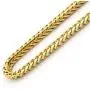 Sterling Silver Italian 2.5mm Franco Square Box Link Chain- Made In Italy- Silver or Yellow- 16''-30''