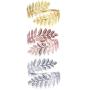 HUNO Fashion Swirl Leaf Upper Arm Bracelet Armlet Cuff Open Bangle Armband Adjustable Hammered Wrap Bangle for Women Girls Wedding Jewelry