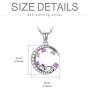 PEIMKO Lucky Elephant Necklace Elephant On The Moon Cute Animal Pendant Necklace Elephant Jewelry for Women Girl