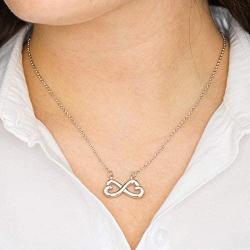Faith Davis Infinity Love Necklace - Gift for Daughter from Mom - Valentines Day, Birthday, Graduation, or Just Because!
