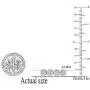 Dazzlingrock Collection 0.50 Carat (ctw) Round White Diamond Ladies Illusion Set Tennis Bracelet 1/2 CT, Sterling Silver