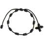 Lucky Charms USA Rosary Bracelet, Pulsera Decenario, Cross Bracelet Knotted with Woven Cross