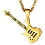 PROSTEEL Guitar Necklace in Stainless Steel, Guitar Player Gift, Guitar Jewelry, Gifts for Musicians, Guitar Charm, Music Lover Gift, Music Necklace PROSTEEL Guitar Necklace in Stainless Steel, Guitar Player Gift, Guitar Jewelry, Gifts for Musicians, Guitar Charm, Music Lover Gift, Music Necklace