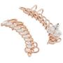 Shaze Earring for Women Gold Coloured Plated Marquese Angel Wing Earring for Womens & Girls Wedding Gift set
