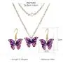 D.Rosse Boho Blue Monarch Butterfly Pendant Necklace Purple Unique Insect Dangle Drop Earrings Jewelry Set Birthday Gift for Women Girls D.Rosse Boho Blue Monarch Butterfly Pendant Necklace Purple Unique Insect Dangle Drop Earrings Jewelry Set Birthday Gift for Women Girls