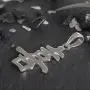 Sterling Silver Happiness Kanji Chinese Character Pendant Necklace, 18''