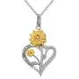 Sterling Silver You were My Sunshine Sunflower Urn Cremation Memorial Pendant Necklace for Ashes for Women Sterling Silver You were My Sunshine Sunflower Urn Cremation Memorial Pendant Necklace for Ashes for Women