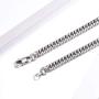 FOCALOOK 6MM Stainless Steel Cuban Link Chain Necklace for Women Men, 22/26/28/30 Inches, 18K Gold Plated/Black Gun Plated, Customized Name Necklace(with Gift Box)