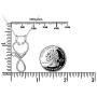 S925 Sterling Silver Jewelry Open Nurse Stethoscope Pendant Ring Holder Necklace Wedding Engagement Anniversary Keepsake Gift for Her, Wife, Girlfriend