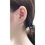 Tiny Moon Dangle Hoop Earrings for Women Girls Teens S925 Sterling Silver Charms Hoops Crescent Half Moon Horn Drop Tiny Cuff Cartilage Helix Minimalist Polished Earrings Fashion Jewelry