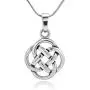 SUVANI Sterling Silver Celtic Knot Five Fold Pattern Round Pendant Necklace, 18 inches SUVANI Sterling Silver Celtic Knot Five Fold Pattern Round Pendant Necklace, 18 inches