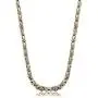 Jstyle Stainless Steel Male Chain Necklace Byzantine Bracelet for Men Jewelry Sets 8.5 Inch Bracelet