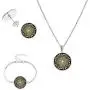 IShang Mandala Necklace Jewelry Set for Women, Mandala Round Gemstone Pendant Necklace + Bracelet + Stud Earring Costume Womens Jewelry Sets with Gift Box IShang Mandala Necklace Jewelry Set for Women, Mandala Round Gemstone Pendant Necklace + Bracelet + Stud Earring Costume Womens Jewelry Sets with Gift Box
