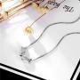 Necklaces Sterling Silver S925 Women’s Jewelry Kissing Fish Pendant Box Chain Necklace Valentiens Day Gift