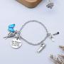 Hairdresser Gift Hair Stylist Bracelet She Believed She Could so She Did Hairdresser Jewelry Hairstylist Cosmetology Graduation Gift for Her(BR-Hairdress)
