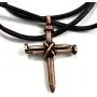 FORGIVEN JEWELRY Antique Nail Cross Necklace in Copper FORGIVEN JEWELRY Antique Nail Cross Necklace in Copper