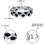 EVER FAITH Womens Prong Cubic Zirconia Vintage Style Dual Layer Tear Drop Bracelet